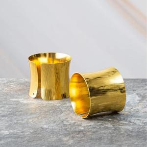 Gold Napkin Rings Set of 2 <b>Snowflake</b> Design Round Luxury Napkin Rings For Christmas <b>Decoration</b> Dining Tableware Setting - Product Image 6