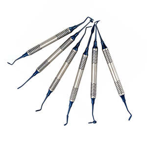 Dental Composite Stainless Steel Color Spatula Repair Restorative Surgical Dental Instruments 6pcs/Set A+ By <b>Blush</b> Surgical - Product Image 1