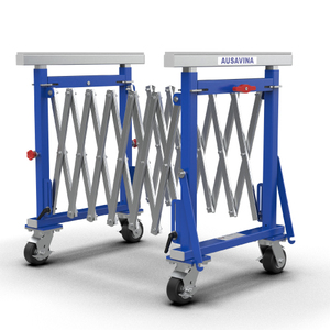 Soporte de Mesa Plegable de Acero Ausavina AQFT7923 con Cuatro Ruedas, Diseño Duradero y Desmontable - Product Image 6