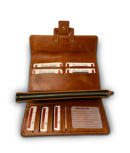 Fashionable Women Multifunctional Long Triple Fold Flip Wallets Genuine Leather Purse <b>Ladies</b> <b>Card</b> <b>Holder</b> Cash Envelope Wallet - Product Image 4