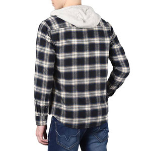 Sweat-shirt à capuche zippé en flanelle à carreaux pour homme, coupe classique, décontracté, pour l'automne, sweat-shirt zippé moderne pour homme, léger et respirant - Product Image 4