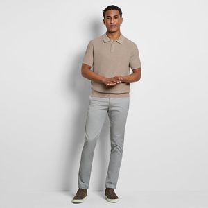 Chemise à manches courtes pour homme, couleur unie, respirante, coupe décontractée, longueur normale, tricotée, 100 % coton, logo numérique sur le devant - Product Image 5