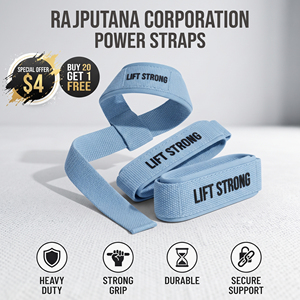 Non Slip Power Straps Weightlifting Training Pull Up Heavy Grip Power Straps Gym <b>Trainer</b> Pull Up Lifter Strap Unisex - Product Image 1