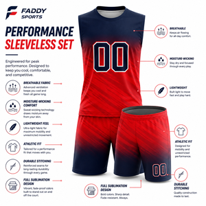 Ensemble Maillot et Short de Football Américain 7v7 Personnalisé par Sublimation, Sans Manches, pour Entraînement d'Équipe, Séchage Rapide, Tenue de Sport - Product Image 5