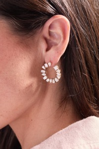 Pendientes de Aro con Diamantes Cultivados en Laboratorio, Corte Brillante Redondo, Certificados por IGI, 5.80 Quilates, Oro Sólido de 14K, para Mujer - Product Image 2