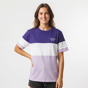เสื้อยืดคอกลมผ้าฝ้ายถักสามสีสำหรับผู้หญิง สกรีนโลโก้ได้ ทรงปกติ แขนสั้น สวมใส่สบาย - Product Image 3