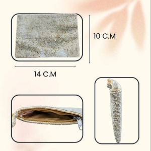 Best quality Embroidery Beaded Coin pouch <b>cute</b> pouch fashion accessory portable pouch daily use pouch colorful beads seed bead - Product Image 4