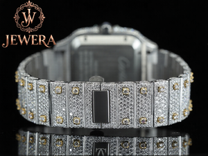 Direct Factory Supply Mossinate Luxury Stainless Steel Silver <b>Watch</b> Water Resistant Designer Timepiece with Genuine Diamonds - Product Image 3