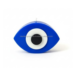 Private Label Symbolic Protection <b>Candle</b> – Heart-Holding Teddy Bear & Evil Eye Ritual <b>Set</b> - Product Image 2