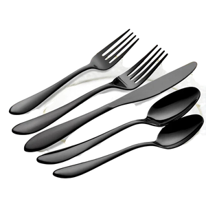 Couteaux et fourchettes en argent très demandés, ensemble de couverts de restaurant en acier inoxydable pour la maison, l'hôtel, les fêtes et les événements. - Product Image 4