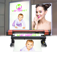 1,8 m 1,9 m 3,2 M Impresora de inyección de tinta solvente ecológica XP600 I3200 Cabezal de impresión 1440DPI Plotter ancho Envoltura de vinilo Flex Banner Póster Papel tapiz