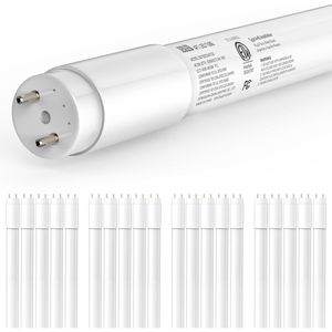 Paquete de 20 Tubos LED T8 de 4 pies, 14W, 2450LM, 4000K, con Conexión de un Solo o Doble Extremo, Tipo Plug and Play, con Bypass de Balastro A+B, 4 Pies - Product Image 1