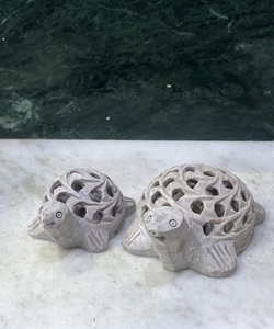 Estatua de Tortuga de Piedra Pulida Hecha a Mano, Decoración para el Hogar, Figura Moderna Tallada en Mármol, Escultura de la Suerte Feng Shui - Product Image 3