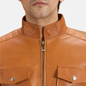 <b>Men</b> s <b>Leather</b> <b>Jacket</b> Real Lambskin Classic Vintage Style <b>Leather</b> <b>Jackets</b> For <b>Men</b> Brown <b>Leather</b> <b>jacket</b> for <b>men</b> - Product Image 2