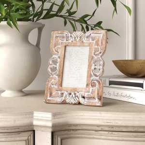 Modern Minimalist Unfinished Natural Wood Photo <b>Frame</b> Deep Beveled <b>Square</b> <b>Picture</b> <b>Frame</b> Tabletop Wall Display Wholesale - Product Image 5