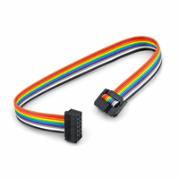 Câble plat multicolore 1,27 mm avec connecteur IDC 10, 16, 64 broches, faisceau de câbles flexible 20, 26 voies, assemblage de câbles arc-en-ciel