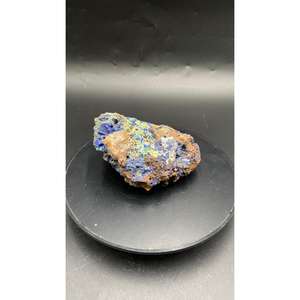 Spécimen d'azurite naturelle, pierre brute de cristal bleu pour collectionneurs et exposition, produit minéral non métallique - Product Image 2