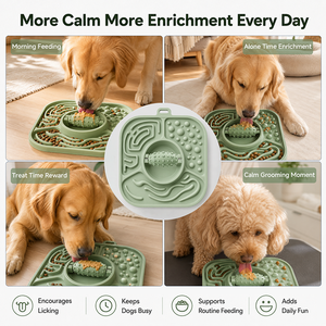 3-in-1 Silicone <strong>Dog</strong> Enrichment Bowl Slow <strong>Feeder</strong> Lick Mat <strong>Puzzle</strong> Roller Interactive Pet Feeding Bowl for Dry Wet Food Treats - Product Image 4