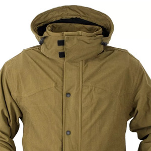 Veste de chasse imperméable et respirante en toile pour homme, grande taille, avec capuche, poches zippées, design tendance pour l'hiver et les activités de plein air - Product Image 1