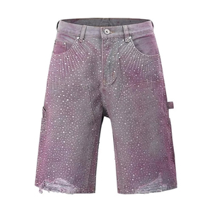 Pantalones Cortos de Mezclilla de Algodón de Alta Calidad para Hombre, Transpirables, de Secado Rápido, Cintura Elástica, Cintura Media, Ropa Deportiva para Exteriores, de Fábrica - Product Image 1