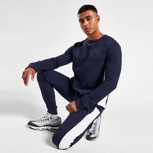 Mens Workout Tracksuit Long Sleeve Full Zip Hoodie Jogger Sweat Suit Running <b>Set</b> Custom Design Low Price No Tariff Applied - Product Image 5