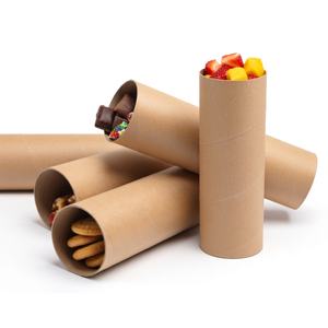 Kraft Paper Brown Cardboard Paper Tubes Use for Express <b>Packaging</b> Paper Tube <b>Textile</b> Roll Core VINAGREEN PACK - Product Image 3