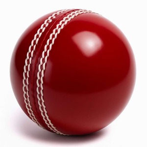 Pelota de Cricket Clásica de Cuero Rojo, Doble Costura, Tejida, Resistente para Cricket - Product Image 1