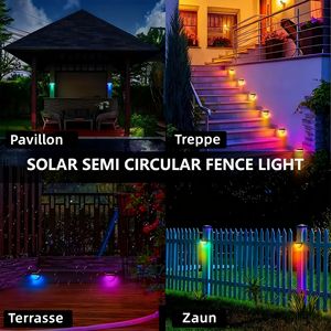 Luces Solares Recargables 12/6 para Cercas, Plataformas y Paredes, para Porches Delanteros y Jardines, con Función de Seguridad - Product Image 6