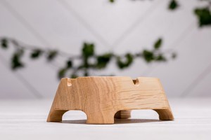 Cendrier en bois artisanal de luxe avec un motif de grain unique - Product Image 2