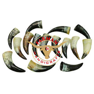 Verre à shot artisanal en corne de bœuf noir et blanc, finition haut de gamme, mini corne de Viking, anti-fuite, au meilleur prix - Product Image 2