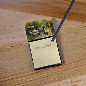 Mallard NEW Self-Sticky <b>Note</b> Pads Refillable Dispenser Memo <b>Card</b> <b>Holder</b> Blank Desk Accessories - Product Image 2