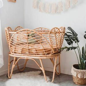 Lit bébé en rotin, design magnifique, berceau pour enfant, excellente qualité, lits bébé en cannage naturel. - Product Image 6