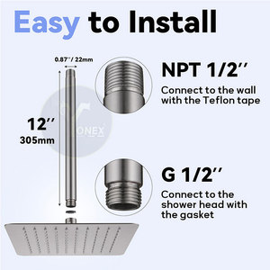 Bras de douche de plafond de style le plus récent, vente en gros par le premier fabricant, prix raisonnable - Product Image 2