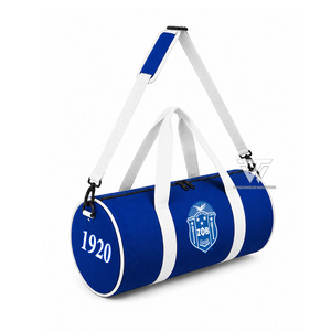 Wholesale Greek Zeta Phi Beta Sorority Cordura Barrel <b>Duffel</b> <b>Bag</b> Gym Sports Travel Overnight <b>Bag</b> with Adjustable Shoulder Strap - Product Image 1