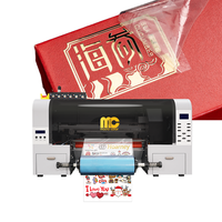 Mesin Printer UV DTF Mini 30cm A3 Roll to Roll untuk Stiker, Mesin Cetak Label UV DTF, Printer UV