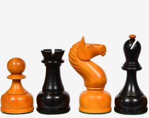 Piezas de ajedrez soviéticas vintage de 1961, en madera ebonizada y de haya, Rey de 4 pulgadas, al mejor precio. - Product Image 5