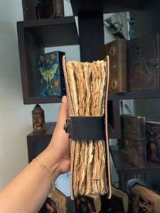 Journal en cuir vintage fait main - Carnet Mandala Hibou imprimé UV avec papier à bords festonnés et reliure cousue pour cadeaux et croquis - Product Image 4