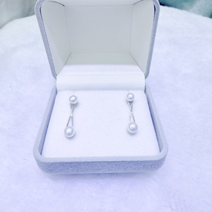 Pendientes de Perlas de Agua Dulce de Plata de Ley de Alta Calidad, Redondos, de 4-6 mm, con Aurora Impecable, de Zhuji Mountain Lake - Product Image 3
