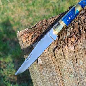 มีดพก Black Smith 1987 สแตนเลสเกรดอุตสาหกรรม ใบมีดตรงขนาด 3.5 นิ้ว แบบเปลี่ยนใบมีดได้รวดเร็ว ลายแกะสลักหัวกะโหลก - Product Image 2