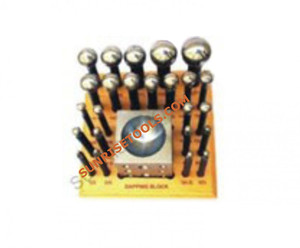 High Quality SUNTOOLS/STIPL Model 294C/S Doming Cupola <b>Punch</b> Dapping <b>Punch</b> <b>Set</b> Stand Wooden Dies Jewelry Making Tool Punjab - Product Image 2