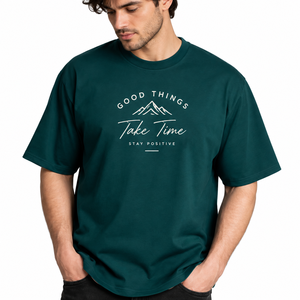 Explore More Mountain Print - Camiseta para Hombre, Corte Regular, Manga Corta, Algodón, Cuello Redondo, Informal, Transpirable, Logotipo Frontal - Product Image 2