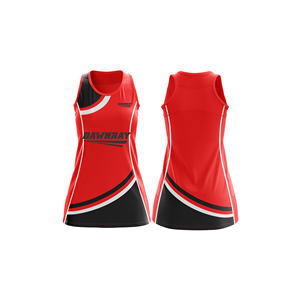 Tenue d'équipe de netball à séchage rapide |   Uniforme de netball par sublimation avec logo, nom et numéro de l'équipe |   Polyester respirant - Product Image 2