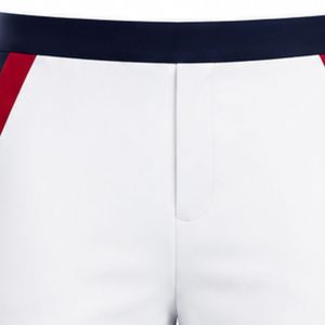 Women's White and Red <b>Strip</b> Golf Pants Stretch Sports Trousers Stylish Outdoor Apparel Comfortable Fit for Golf Training - Product Image 5