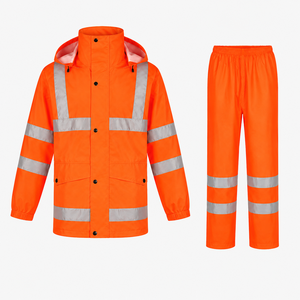 Customise Outdoor Class 2 <b>Waterproof</b> Polyester <b>Work</b> Safety Jacket Reflective Jacket for Men Long Sleeve High Visibility Workwear - Product Image 2