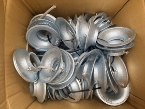 1-1/4" OD Cast Iron Galvanized Pipe <b>Wall</b> <b>Plate</b> for Fire Protection System - Product Image 5