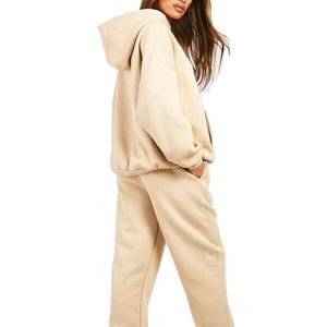 Survêtement solide de qualité supérieure pour les femmes Streetwear impression de Logo personnalisé disponible survêtement surdimensionné respirant léger - Product Image 2