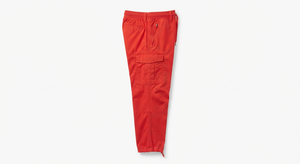 <b>Red</b> Men Summer <b>Cargo</b> <b>Trousers</b> Lightweight Breathable Polyester Cotton Mid Waist Zipper Fly Multi Pocket Casual Outdoor Wear - Product Image 2