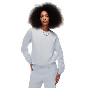 Sweat-shirt ras du cou personnalisé, en coton OEM, blanc, unisexe, grande taille, pour femmes, fabricants - Product Image 1