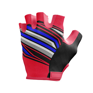 Breathable Mesh Sublimation Cycling <b>Gloves</b> Shock Control Flexible Design Anti Slip Grip Men Women Sublimation Cycling <b>Gloves</b> - Product Image 2