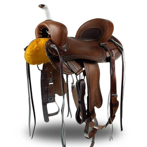 Selle Western Premium en Cuir Véritable Faite à la Main pour l'Équitation – Confortable et Durable pour le Trail, le Ranch et l'Équipement Équestre - Product Image 3